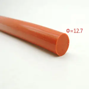 Cordon en caoutchouc de silicone solide de forme ronde personnalisé