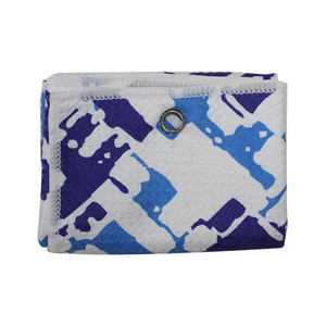 BESTOWER Logo imprimé personnalisé double <span class=keywords><strong>action</strong></span> coloré Tri Fold microfibre gaufre armure style <span class=keywords><strong>serviette</strong></span> <span class=keywords><strong>de</strong></span> golf sport crochet <span class=keywords><strong>serviette</strong></span> - Product Image 5