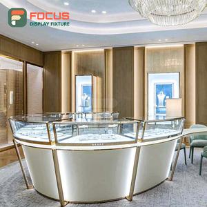 Vitrina de Joyería de Lujo con Tapa de Cristal, Mostrador de Joyería de Madera de Alta Gama, Diseños de Exhibición de Joyería con Iluminación LED Personalizada - Product Image 5