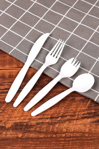 Cá nhân bọc dùng một lần bột bắp phân hủy sinh học dao kéo muỗng sinh thái thân thiện muỗng - Product Image 6