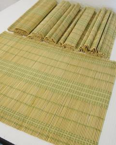 Manteles Individuales de Bambú Tejidos Estilo Tiki Tropical, Hechos a Mano, Estilo Vintage, Proveedor de Vietnam - Product Image 2