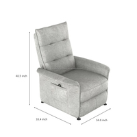 Canapé inclinable électrique intelligent en cuir véritable Bella Zero Gravity, multifonctionnel, pour téléphone portable et jeux