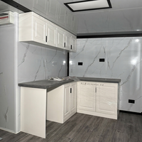 Hochwertige Vorgefertigte Moderne Villa Luxuriöses Erweiterbares Containerhaus mit Großen Fenstern und Umweltfreundlicher Holz-Verbunddielen-Belag