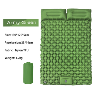 Colchoneta Inflable <span class=keywords><strong>de</strong></span> Nailon 400D con TPU para Exteriores, Colchón <span class=keywords><strong>de</strong></span> Aire Doble para 2 Personas, Colchón <span class=keywords><strong>de</strong></span> <span class=keywords><strong>Camping</strong></span> con Almohada y Bomba - Product Image 3