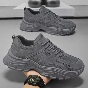 Zapatos Deportivos de Moda Casual para Hombre, Transpirables, con Suela Gruesa, para Correr, Caminar, Color Blanco, Estilo Verano - Product Image 2