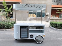 Chariot de nourriture mobile d'extérieur Etodevice, chariot de vente de snacks de rue personnalisé