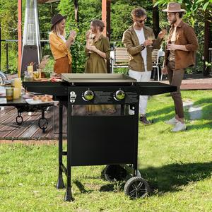 Miire OEM Fournisseur Portable Auto Allumage 2pcs Brûleurs <span class=keywords><strong>En</strong></span> Acier Inoxydable Plaque <span class=keywords><strong>Plancha</strong></span> Gaz Teppanyaki Grill - Product Image 1