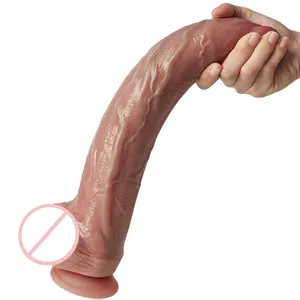 Hot Wholesale 13ins Super Lange Realistische Dildo Seksspeeltjes Masturbatie Voor Vrouwen Per Donna