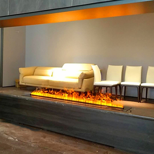 Cheminée électrique murale avec effet de flamme 3D à vapeur d'eau, décoration intérieure pour salon - Product Image 5