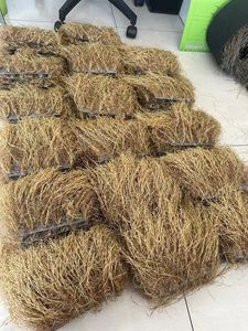 Chaume artificielle de marchandises prêtes à l'emploi pour la décoration PP + PE Herbe synthétique pour toit Chaume de simulation ignifuge pour la plage - Product Image 4