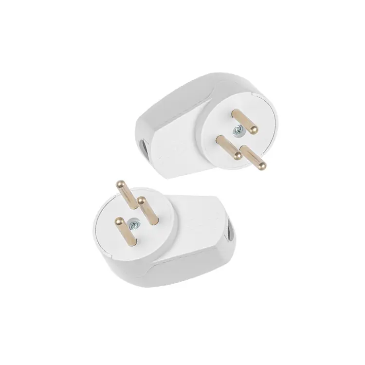 Electrical White 250V 16A Israel Assembly Wiring Power Plug Socket Pakistan Connector Plug