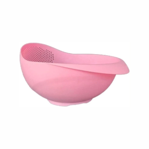 Food Grade Plastic Rice Washer Strainer Washing Colander With Handle for <b>Vegetables</b> and Fruits Water Drain Bow - Product Image 2