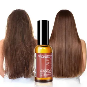 Venta al por mayor, tratamiento de aceite alisador para el cabello, proteína orgánica nutritiva, suero para el cabello, aceite de argán de Marruecos