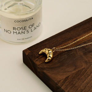 Venta al por mayor 14K chapado en oro joyería de acero inoxidable <span class=keywords><strong>Mini</strong></span> rayas cuernos de buey colgante declaración para mujeres accesorios collar P243453 - Product Image 4