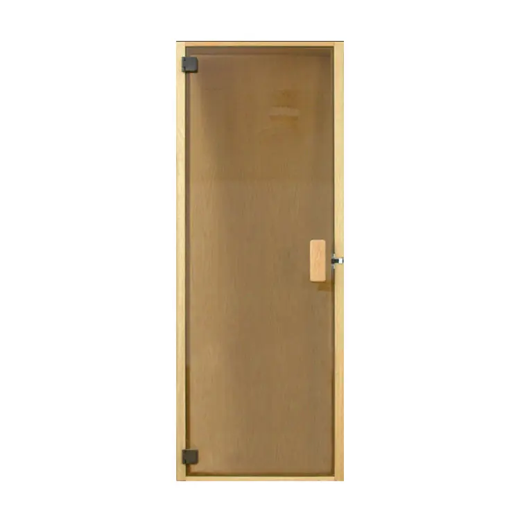 New high quality hot sale Sliding/Swing Sound Insulation Impact Resistance Tempered Glass Sauna Door