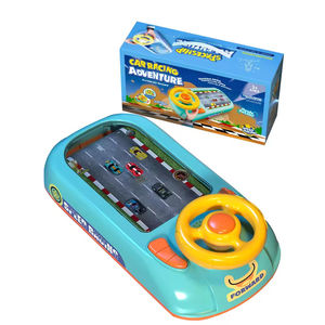 2026 Racing Adventure Game Console Steering Wheel Toy Baby Puzzle Electric Tabletop Game - Product Image 1