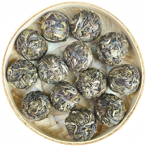 Muestra gratis 2024 nuevo té de primavera Yunnan árbol antiguo dragón perla BingDao Pu'er Bola de té Islandia hoja de té Sheng Puerh - Product Image 1