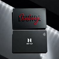 Tarjeta de Visita de Acero Inoxidable de Lujo Personalizada de Alta Calidad con NFC, Metal de 0.8mm de Grosor, Diseño Hueco y Grabado