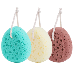Esponja de Baño Ovalada Colorida con Diseño de Panal de Abeja para el Cuidado Corporal y Limpieza Ecológica, Esponja para Limpieza del Hogar y la Cocina - Product Image 1