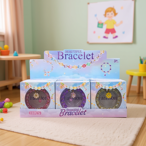 Hermosa pulsera de joyería para niños, juego de 18 piezas de cuentas de moda para niñas mayores de 3 años - Product Image 3