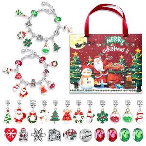 Calendrier de l'Avent de Noël en gros avec 24 boîtes mystères de bracelets et pendentifs DIY - Product Image 6