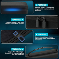 Étui rigide en EVA pour ROG Xbox Ally X - Étui de rangement noir antichoc et étanche pour console portable et accessoires