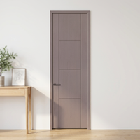 Portes intérieures modernes en WPC imperméables et résistantes à l'humidité pour hôpitaux et villas, faciles à assembler