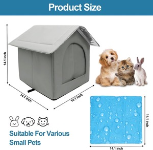 Heiz matte für Haustiere Indoor für Katzen & Hunde Katzen nest kissen mit Heizkissen All-in-One Pet Shelter Hunde bett - Product Image 3