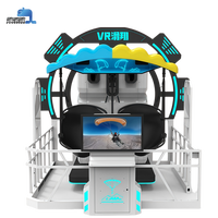 Simulateur de parapente volant VR commercial avec plateforme de mouvement avancée, machine d'arcade de vol en planeur VR avec casque VR HD