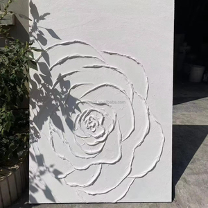 100% peint <span class=keywords><strong>à</strong></span> la main <span class=keywords><strong>toile</strong></span> Texture fleur noir et blanc moderne abstrait mur Art décor <span class=keywords><strong>à</strong></span> la maison acrylique œuvre peinture <span class=keywords><strong>à</strong></span> la main - Product Image 1