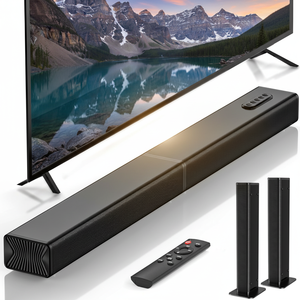 Barra de sonido separable Samtronic 2 en 1, altavoz de TV con Bluetooth montado en la pared con cable multimedia HD para cine en casa 60W - Product Image 3