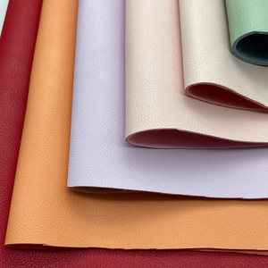 Tela de microfibra de cuero sintético PU para bolsos, carteras, bolsas de mano, ecológica, colores sólidos - Product Image 2