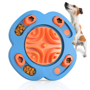 Cuenco de alimentación lenta para perros, alimentador de silicona para mascotas con diseño para ocultar comida para perros y gatos, modelo desmontable TZ 186 - Product Image 1