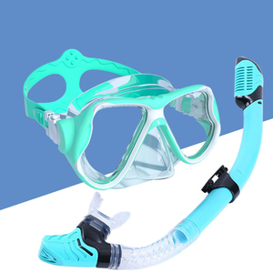 <strong>Children</strong> Nearsighted Silicone Snorkeling Mask <strong>Set</strong> Tempered Glass Lenses Waterproof Anti-Drowning Features Full-Dry Breathing - Product Image 6