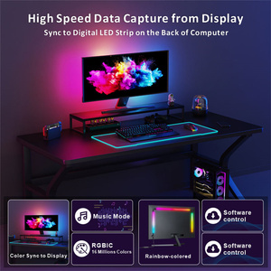 PC Sync Backlight for Monitor Ambient Gaming Room RGBIC <strong>Adaptive</strong> Screen Smart <strong>LED</strong> Backlight <strong>Strip</strong> on PC Portable Accecories - Product Image 2