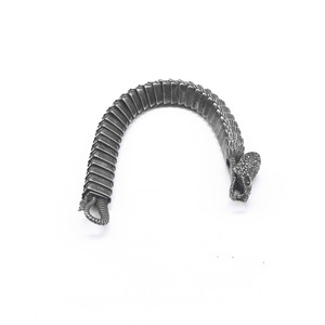 Pulsera de plata tibetana con forma de dragón de yunnique, joyería unisex, diseño geométrico con patrón animal, GZY-B0645 - Product Image 3