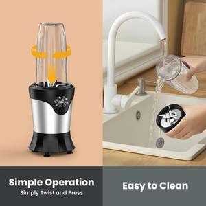 3 in 1 Blender sıkacağı mikser öğütücü için Push Button elektrikli kişisel Blender mutfak ev taşınabilir sıkacağı blender - Product Image 4
