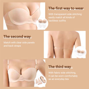 <span class=keywords><strong>Soutien</strong></span>-<span class=keywords><strong>gorge</strong></span> de levage Push up adhésif dos nu Shaper <span class=keywords><strong>soutien</strong></span>-<span class=keywords><strong>gorge</strong></span> coquille couleur femmes grande taille <span class=keywords><strong>soutien</strong></span>-<span class=keywords><strong>gorge</strong></span> en silicone avec Inserts gonflables - Product Image 5