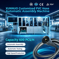 Machine d'assemblage de flexibles PVC sur mesure non standard XUNNUO, équipement d'assemblage automatique PLC 3000W pour le traitement des flexibles