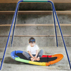 Ensemble de balançoires robustes en alliage pour enfants, avec balançoire à bascule et toboggan, pour l'intérieur et l'extérieur, idéal pour jardin, maison, école et aire de jeux - Product Image 2