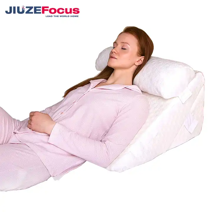 Flexicomfort Bed Wedge Pillow for Sleeping -Adjustable Post