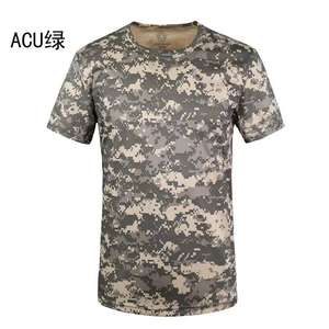 Camiseta de Camuflaje Ligera para Hombre, 240 Gramos, OEM, de Manga Corta, Secado Rápido, Malla de Ojo de Pájaro, para Senderismo al Aire Libre, Poliéster - Product Image 4