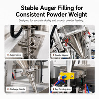 KL Petite machine à emballer de remplissage automatique VFFS 4 Side Seal Sachet Milk Protein Powder