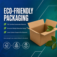 Boîtes en carton ondulé imprimées en gros, cartons ondulés multi-tailles, utilisés pour le transport de commandes commerciales