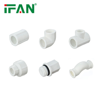 Raccord de tuyau PPR en plastique IFAN ISO 15874 blanc 1/2 "-1" raccords de plomberie PPR bouchon à filetage mâle raccords PPR