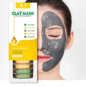 Großhandel Private Label Skin Pore Deep Cleansing Schlamm maske Purifying Bright ening Vegan Cleansing Face Clay Mask