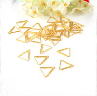 Trombones triangulaires dorés personnalisés de haute qualité Clips en métal Papeterie pour l'école et le bureau Vente entière