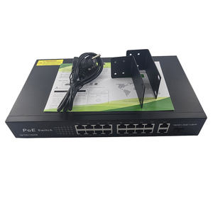 สวิตช์เครือข่าย DC52V 16พอร์ต + 2อัปลิงค์ + 1 SFP 19พอร์ตทั้งหมด Giga 1000Mbps PoE + Uplink และ SFP VLAN POE - Product Image 3