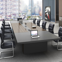 Ensemble de table de conférence de luxe HYZ-45, mobilier de bureau moderne avec chaises, table de conférence et chaises pour usage de bureau
