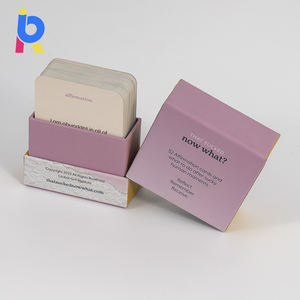 Personalice su diseño Impresión de tarjetas de afirmación de lujo con caja de regalo de cierre magnético - Product Image 2